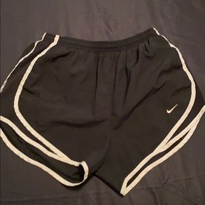 Black/White Nike Dri Fit Running Tempo Shorts